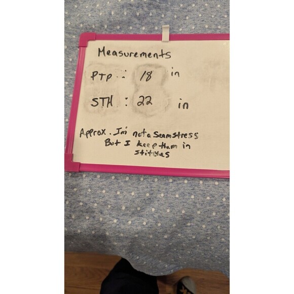 T by TALBOTS Cotton Blend Blue 3/4 Sleeve Twist Back‎ Sweatshirt Sz MP - Picture 6 of 6